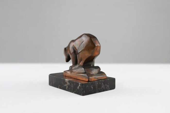 art deco metal polar bear 1930 8