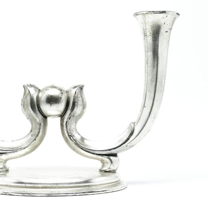 art deco style 2 arm candlestick from wmf germany 1930s 5