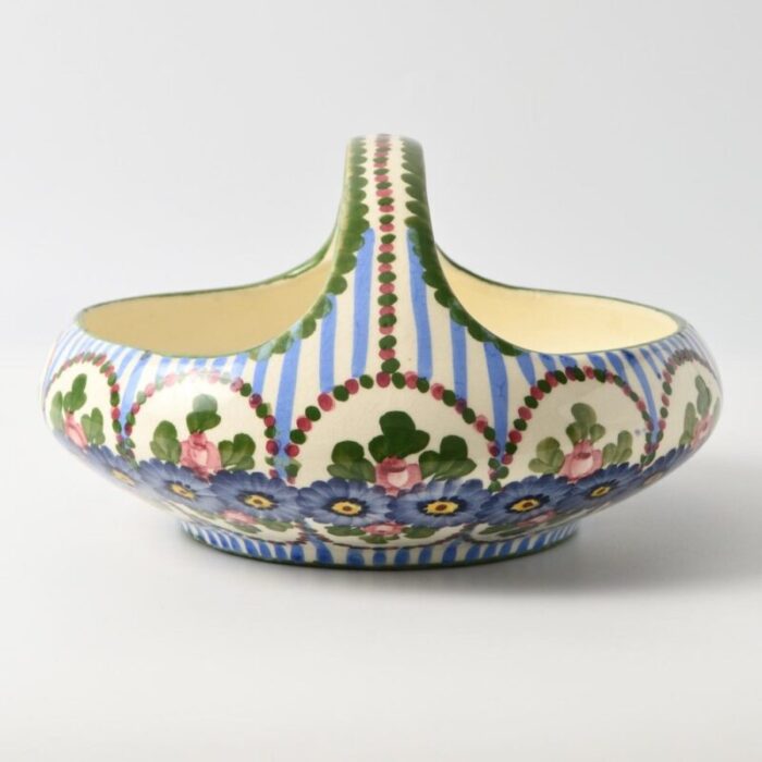 art nouveau hand painted bowl from annaburg 1900s 4