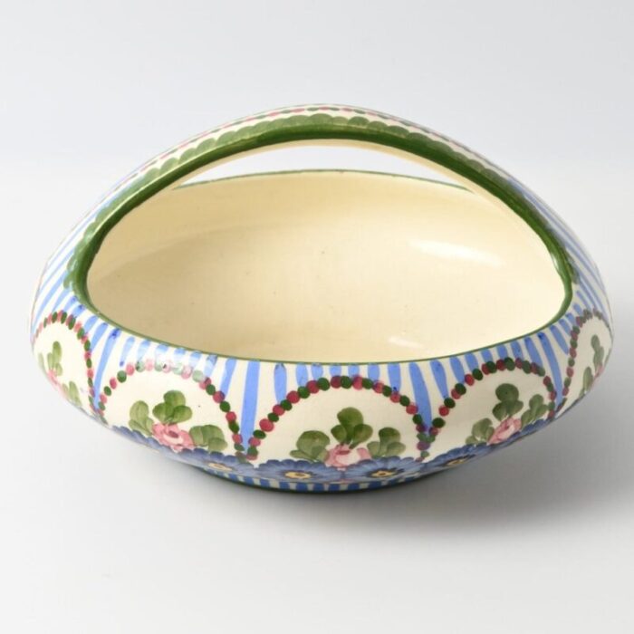 art nouveau hand painted bowl from annaburg 1900s 6