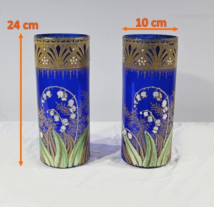 art nouveau legras vases set of 2 13