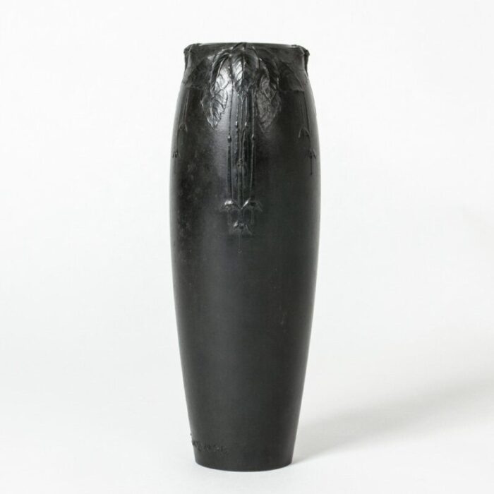 art noveau bronze vase by hugo elmqvist 1890s 1