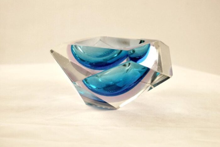 ashtray or pocket emptier in murano glass 1970s 2