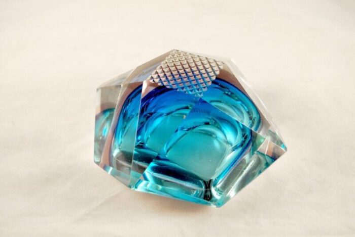 ashtray or pocket emptier in murano glass 1970s 3