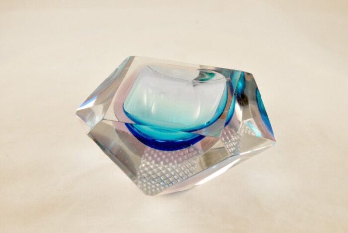 ashtray or pocket emptier in murano glass 1970s 4