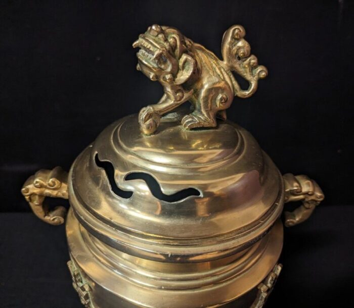 asian bronze incense burner 2