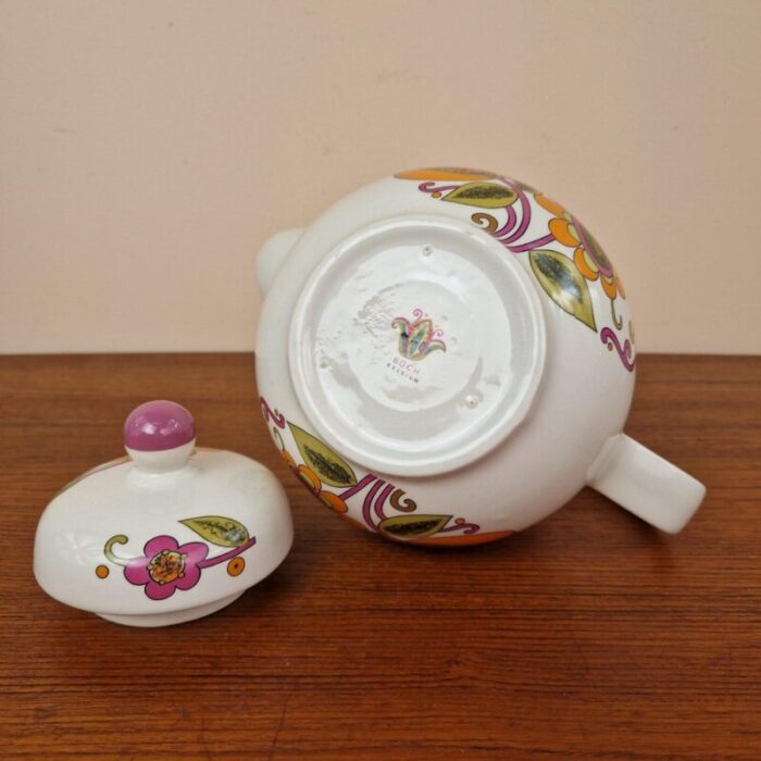 bali teapot from boch belgium 1970s 6