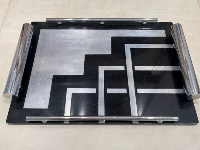 bauhaus black lacquered tray 1930s 2