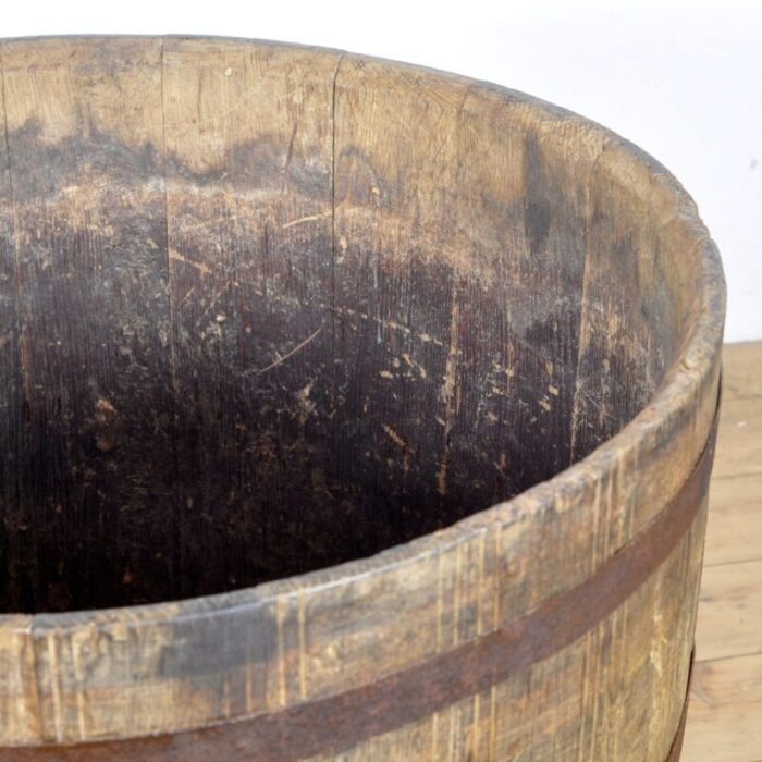 big oak barrelled planter 1900s 6