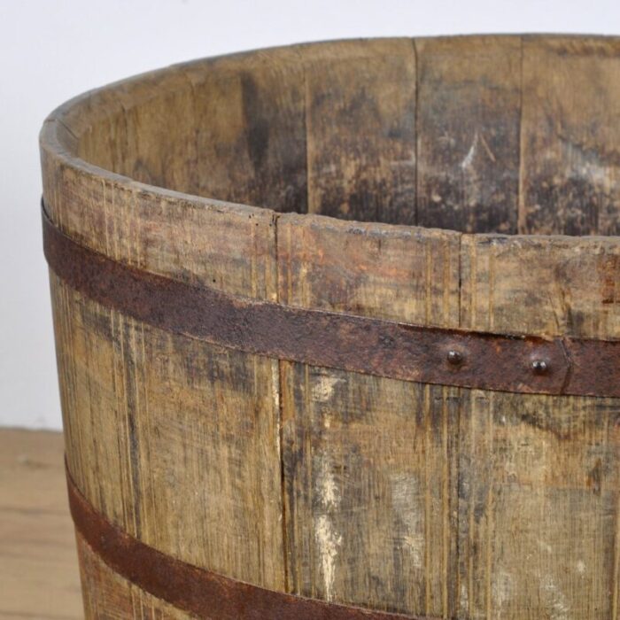 big oak barrelled planter 1900s 7