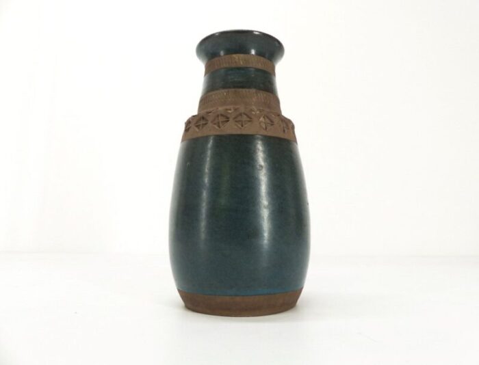 blue enameled ceramic vase from bitossi 1