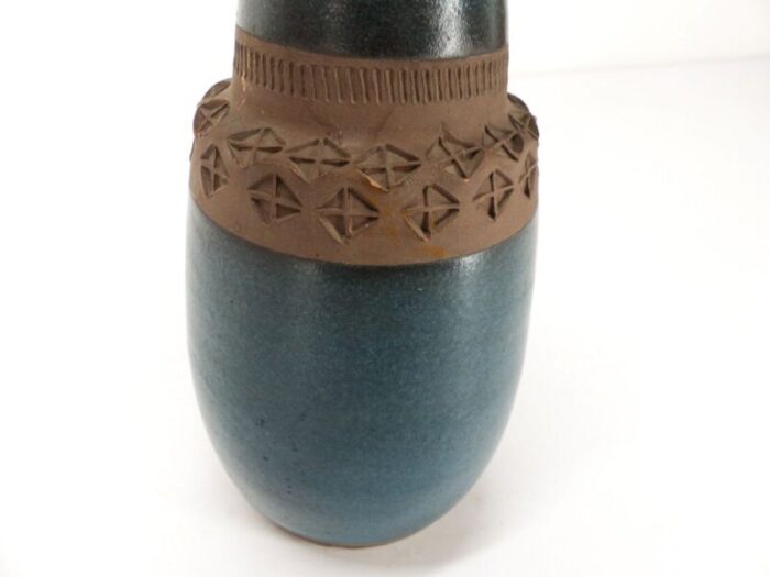 blue enameled ceramic vase from bitossi 3