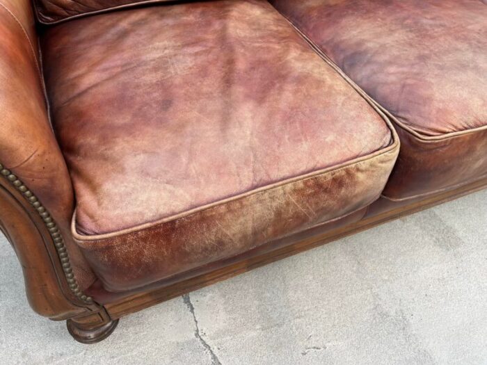 bradington young leather sofa 0315