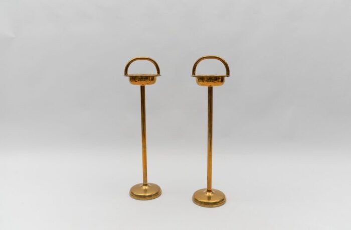 brass ashtray stand in the style of carl auboeck 1950s 1