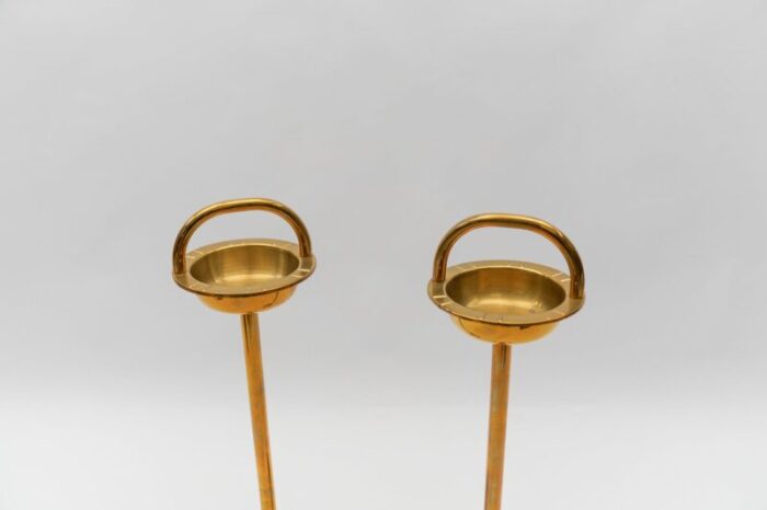 brass ashtray stand in the style of carl auboeck 1950s 11