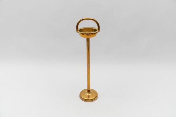 brass ashtray stand in the style of carl auboeck 1950s 2