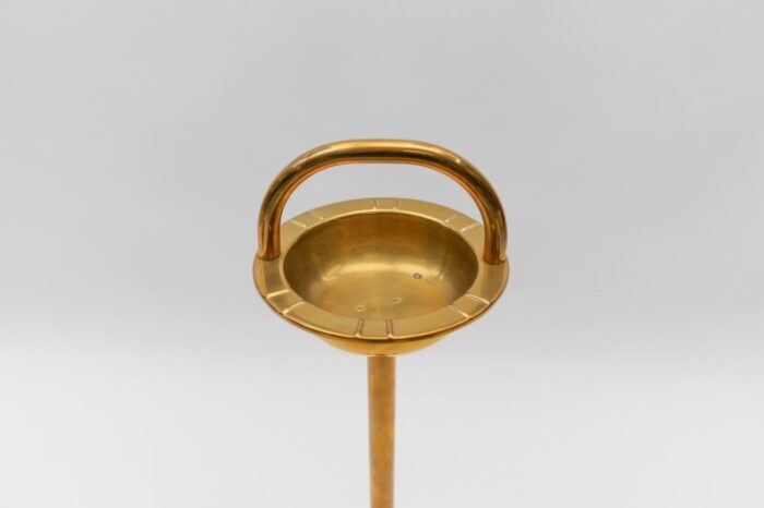 brass ashtray stand in the style of carl auboeck 1950s 3