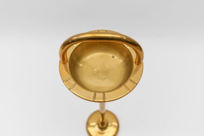 brass ashtray stand in the style of carl auboeck 1950s 4