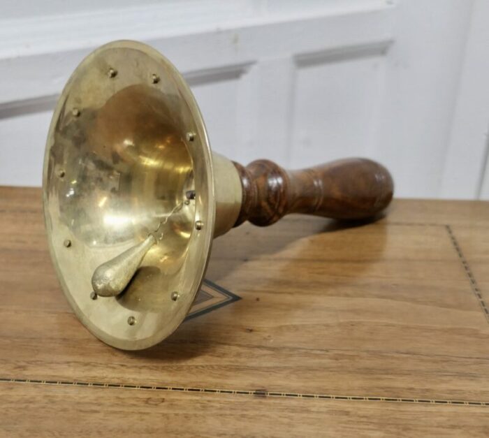 brass ships dinner hand bell 1890s 3