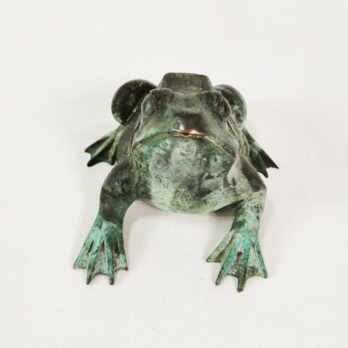 bronze frog sculpture denmark 1960s 12