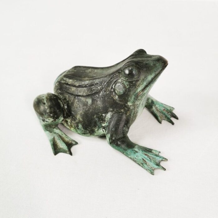 bronze frog sculpture denmark 1960s 13