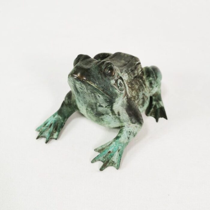 bronze frog sculpture denmark 1960s 2