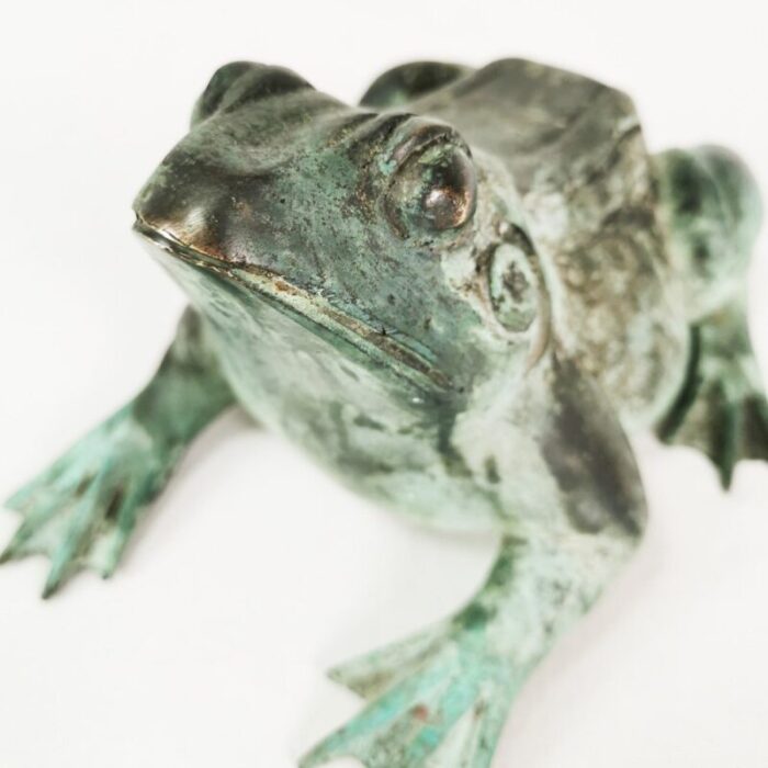 bronze frog sculpture denmark 1960s 4