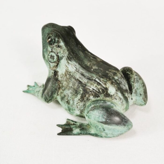 bronze frog sculpture denmark 1960s 5