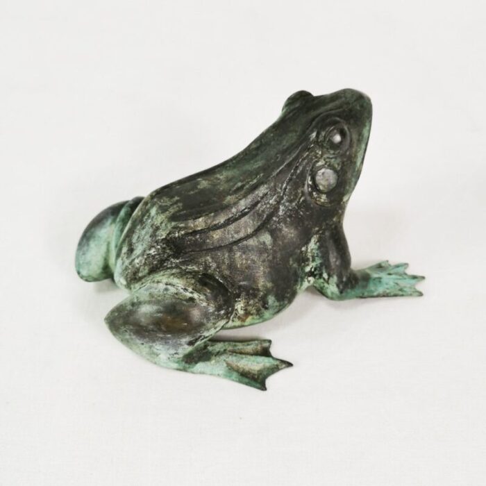 bronze frog sculpture denmark 1960s 6