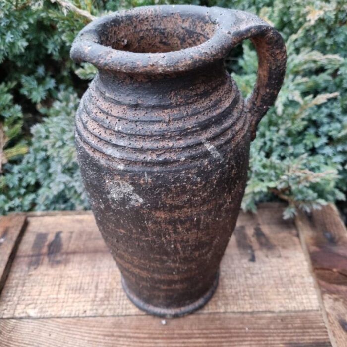 brown terracotta pitcher 1950s 1