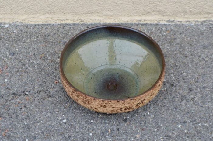 brutalist terracotta bowl 1960s 2