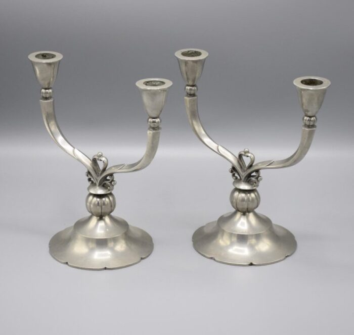 candleholders by ib just andersen for gab 1930 set of 2 2