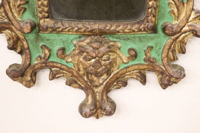 carved wood wall mirror 1980s 6