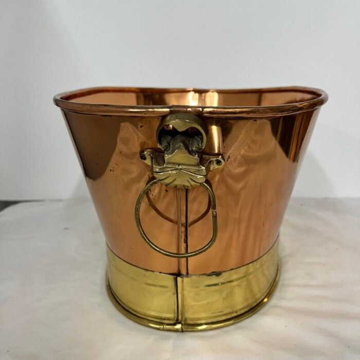 copper and brass beverage chiller ice bucket 1119