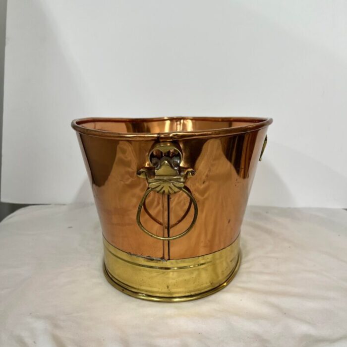 copper and brass beverage chiller ice bucket 9711