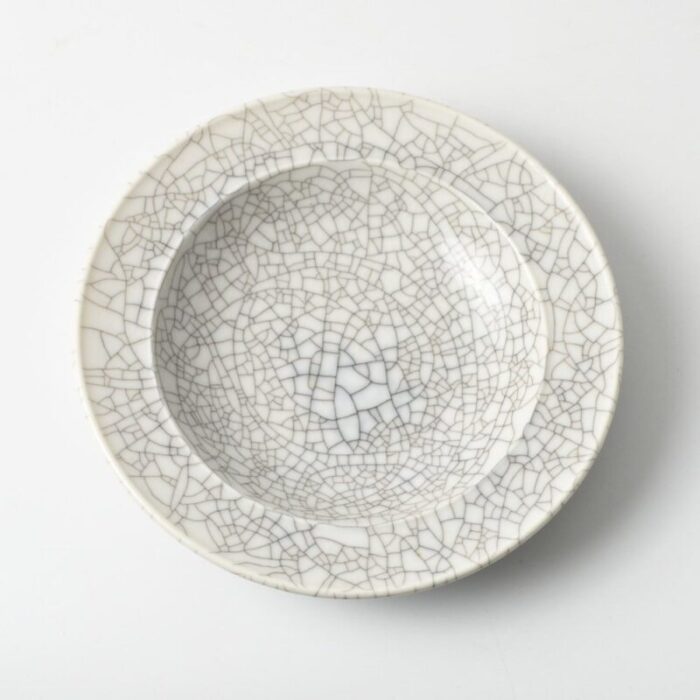 crackle glaze porcelain plate from kpm berlin 1930s 1