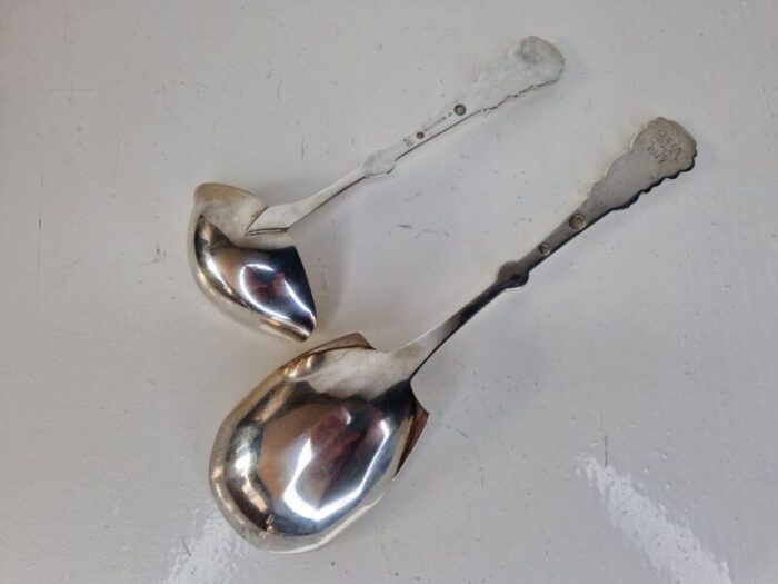 danish serving spoons by christian f heise 1916 set of 2 2