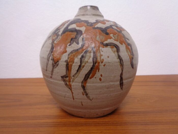 danish studio ceramic vase by asta lilbaeck fuurstrom 1940s 3