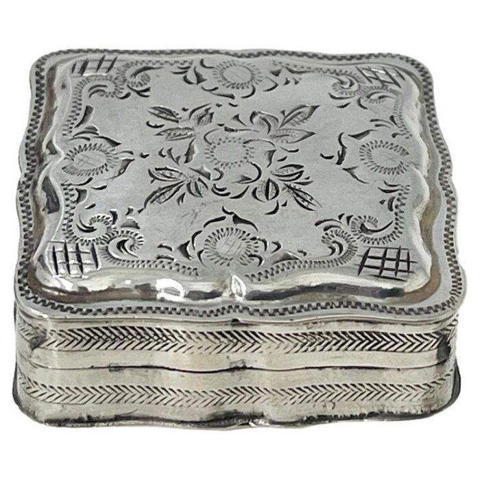 dutch silver pill box 1869 1