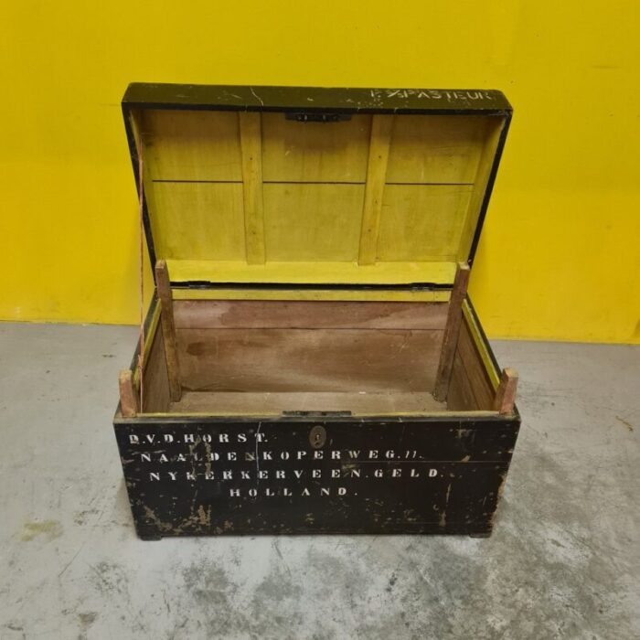 dutch wooden soldier travel chest 1940s 5