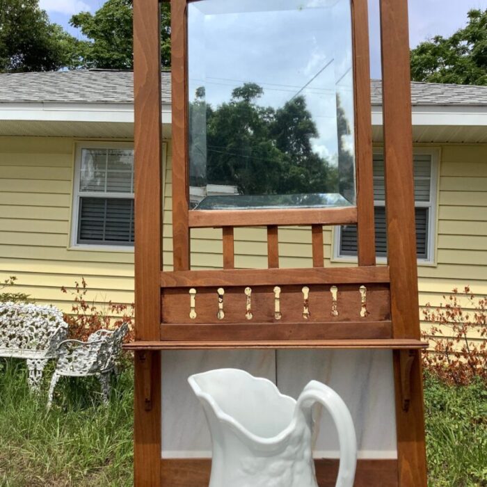 early 1800s washstand with bowl and pitcher 1483