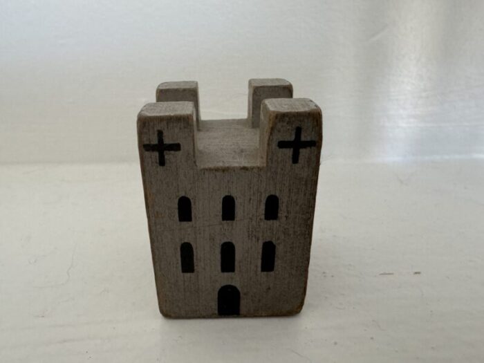 early 1900s folk wooden block castle 5339