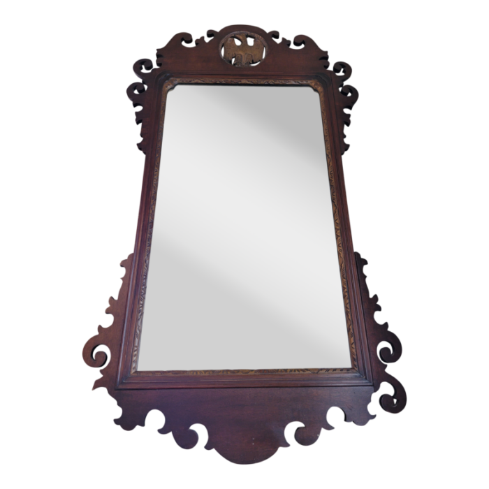 early 20th century american mahogany mirror 7264