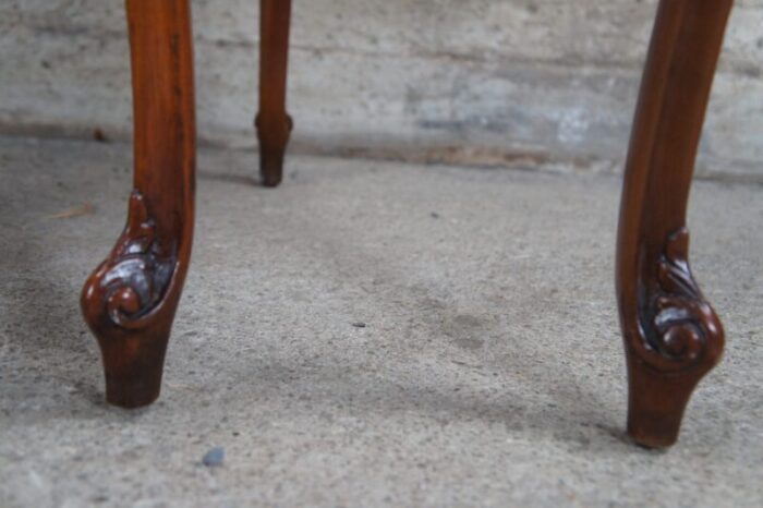 early 20th century antique french provincial mahogany kneehole kidney bean writing desk 5921