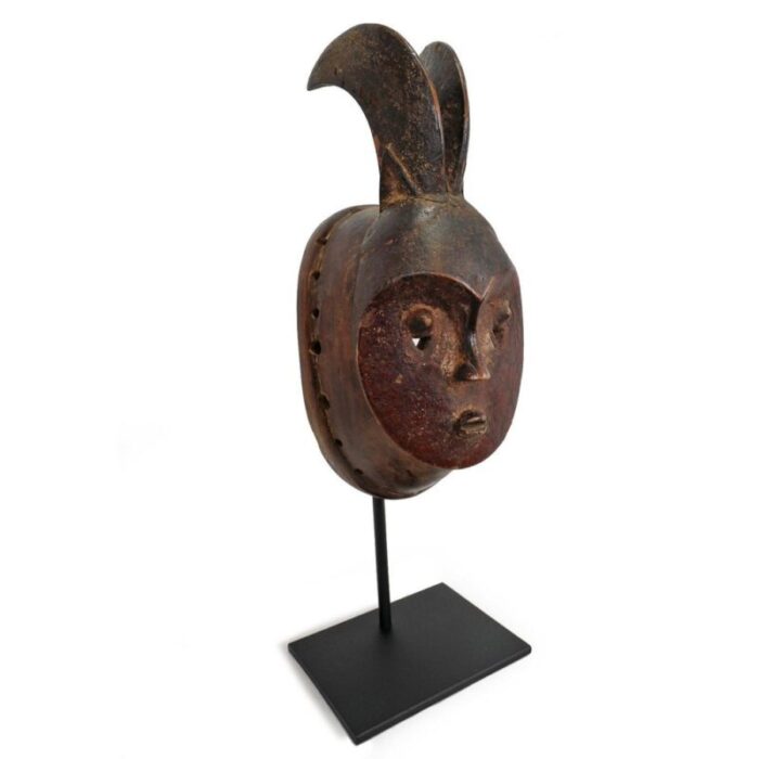 early 20th century baule tribal mask 4