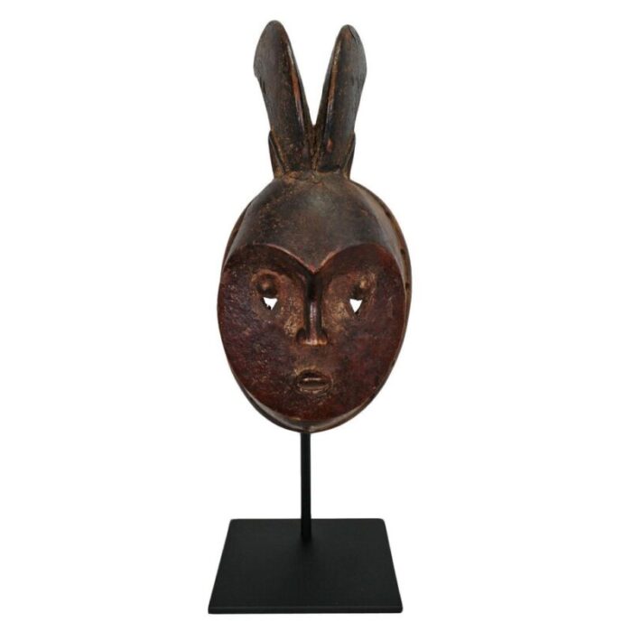 early 20th century baule tribal mask 8