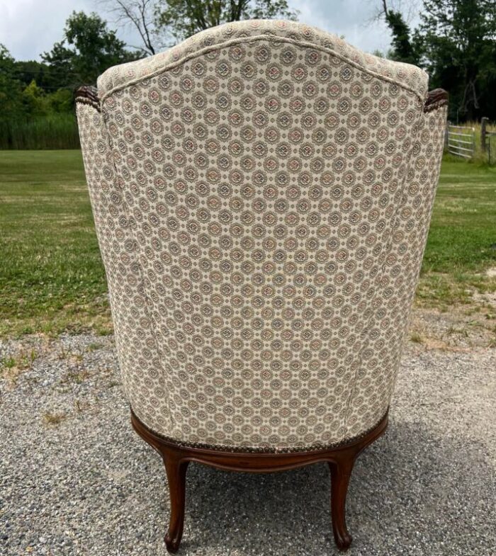 early 20th century carved wingback chair 1947