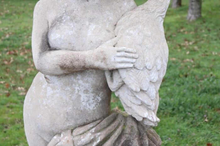 early 20th century leda and the swan garden statue 13