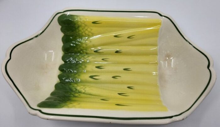 earthenware slip dishes from salins 20th century set of 2 7