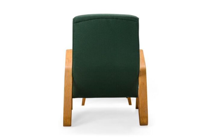 eero saarinen for knoll mid century green fabric upholstered grasshopper chair and footstool 2 pieces 7754